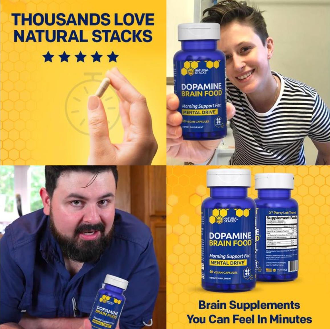 Dopamine Brain Food Supplement w/L-Tyrosine