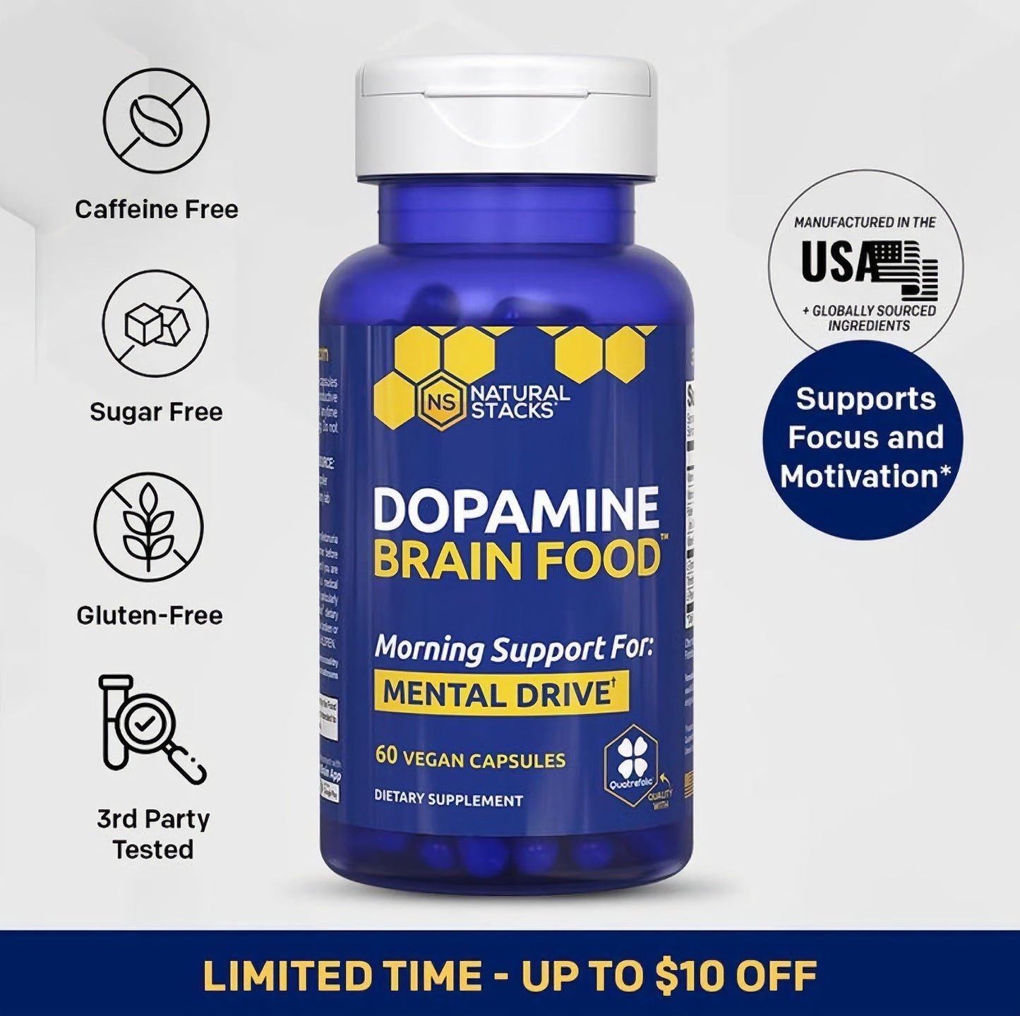 Dopamine Brain Food Supplement w/L-Tyrosine