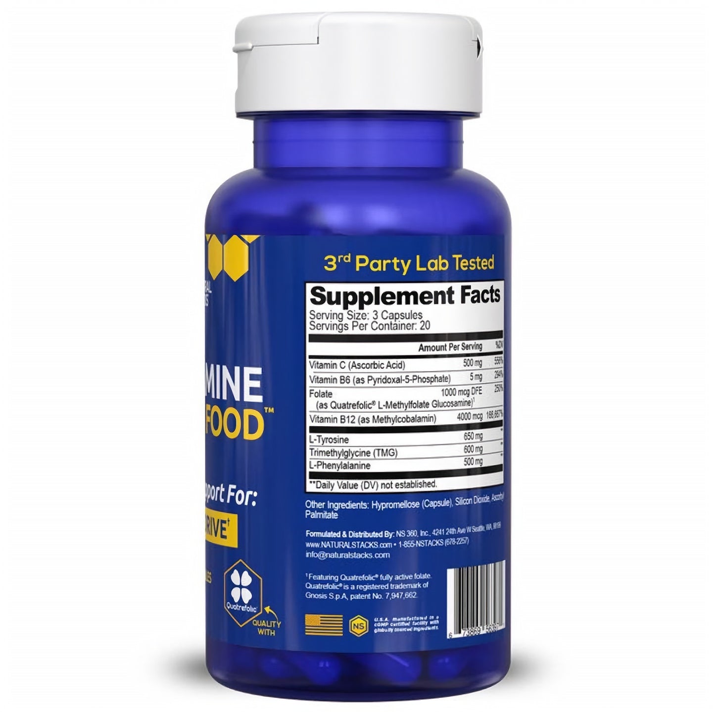 Dopamine Brain Food Supplement w/L-Tyrosine