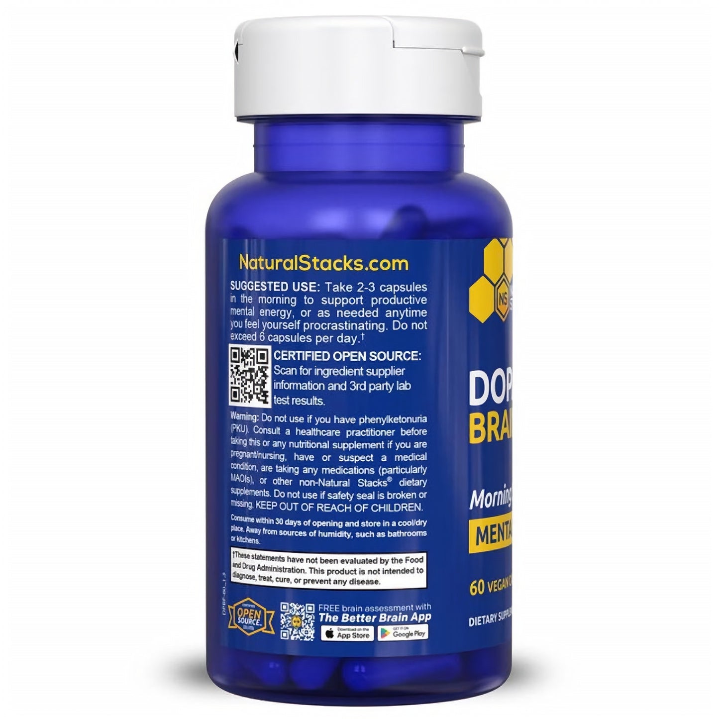 Dopamine Brain Food Supplement w/L-Tyrosine
